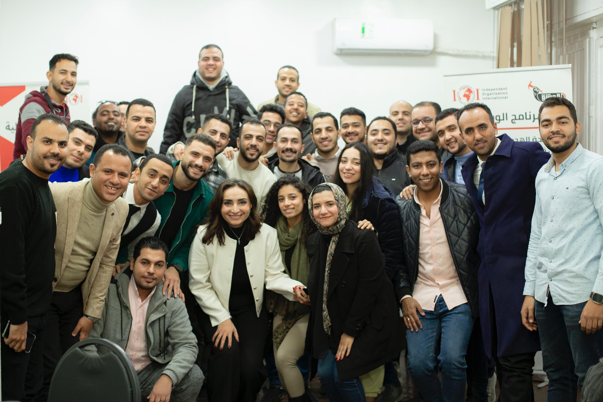 Basma Fouad with the IOI team